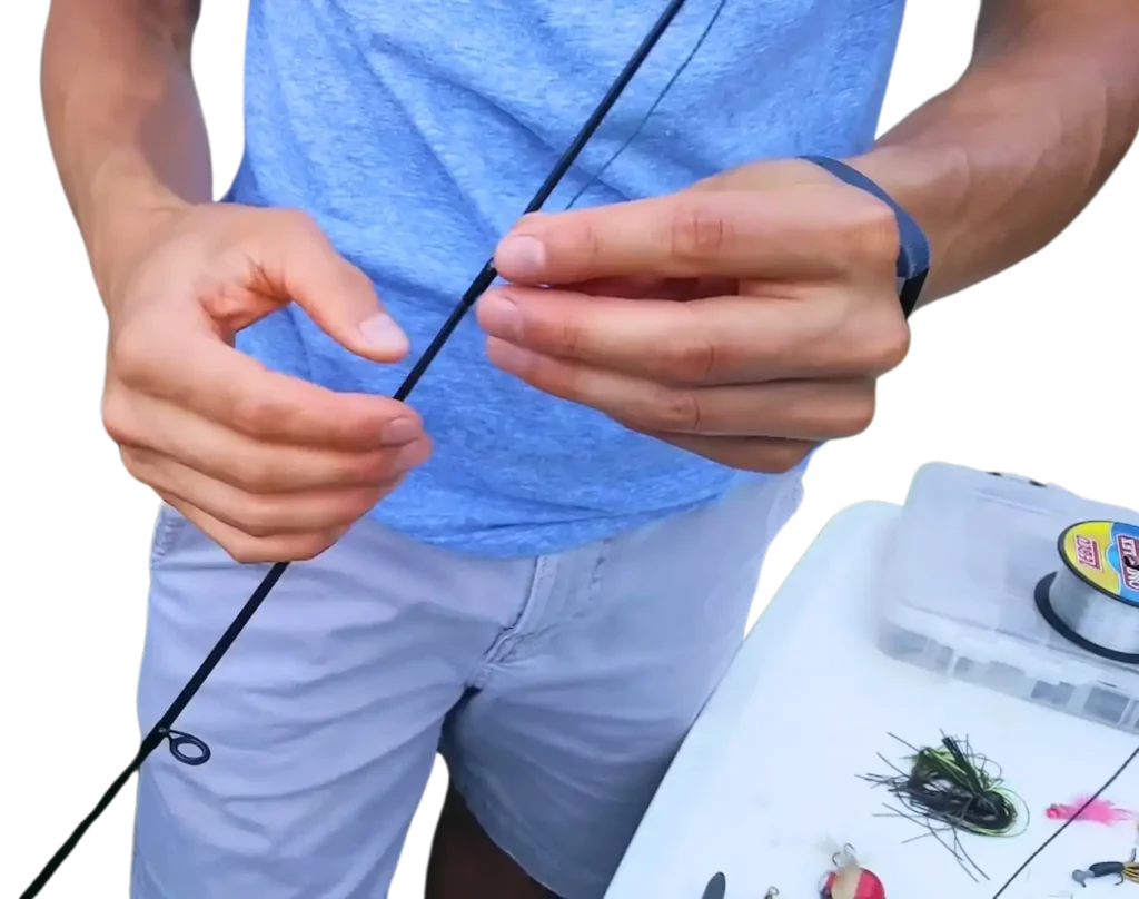 Learn how to string a fishing rod