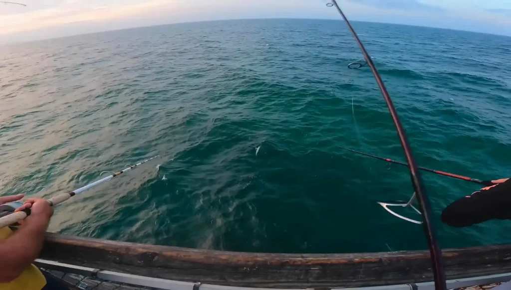 Pier fishing setup