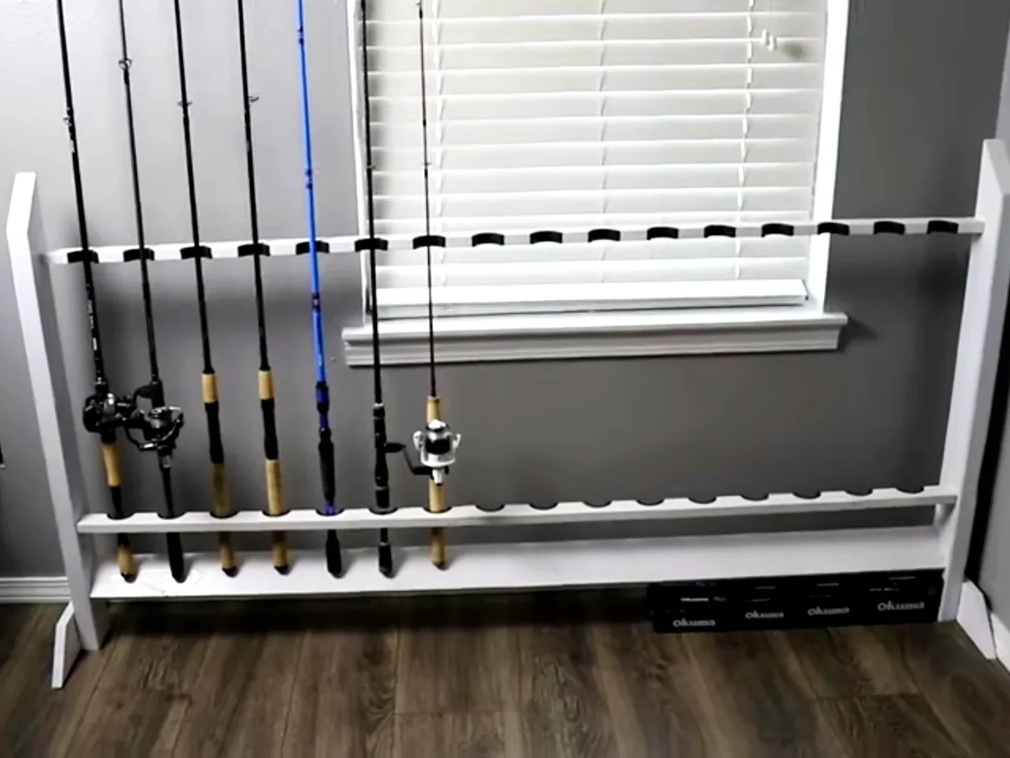 Fishing rod racks for storing your fishing  rods in garage 