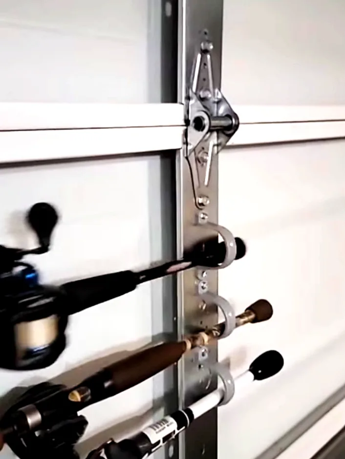 Garage or shed hooks for storing your fishing  rods in garage 