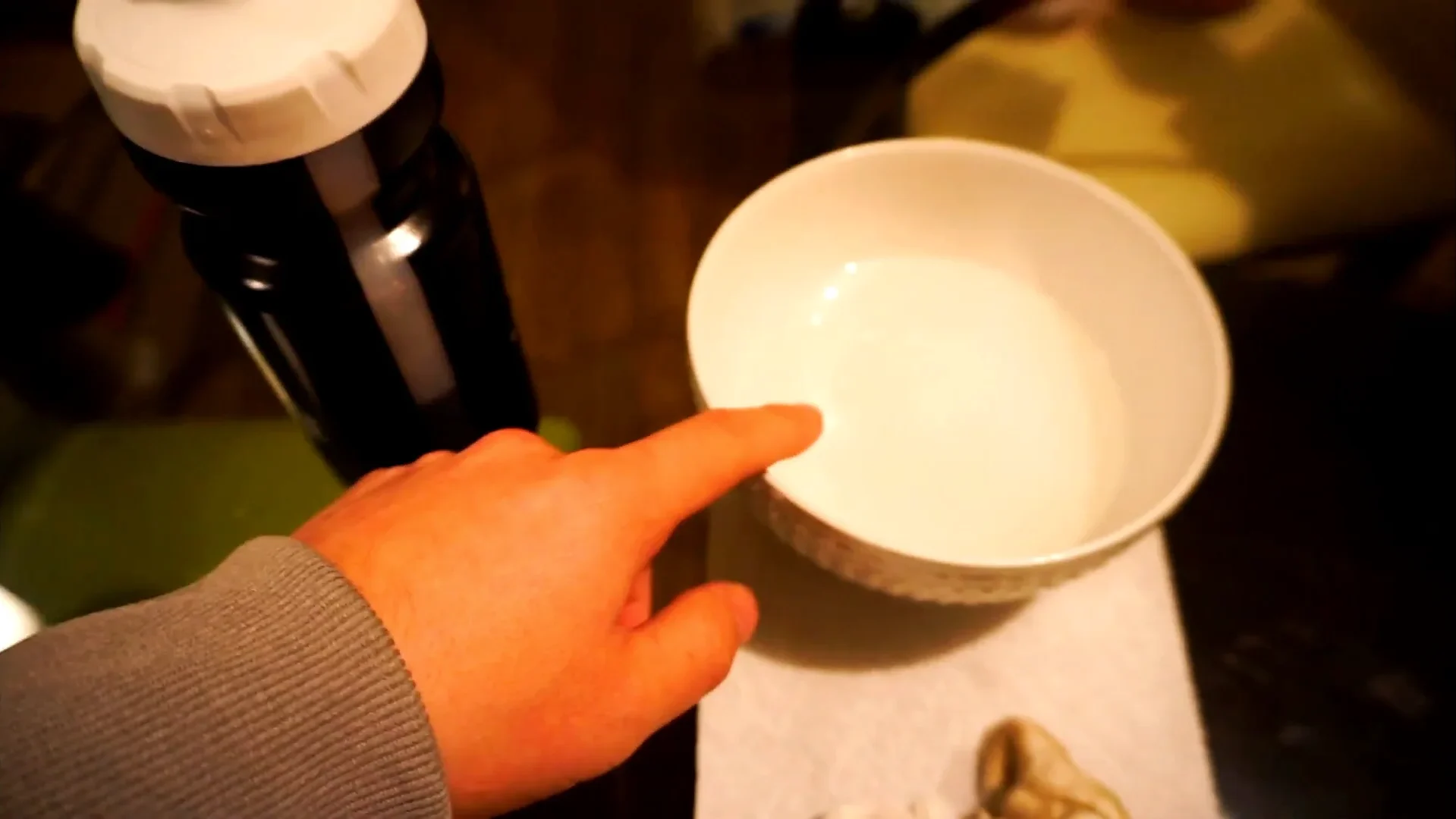 step 3 fill a small bucket, bowl or basin with lukewarm water