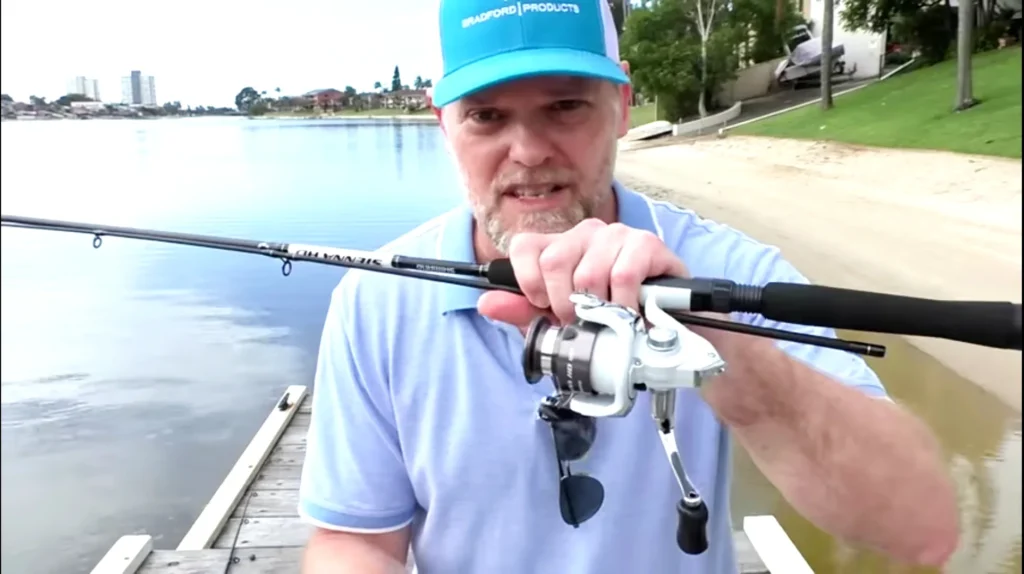 re-attach the reel to your fishing rod. 