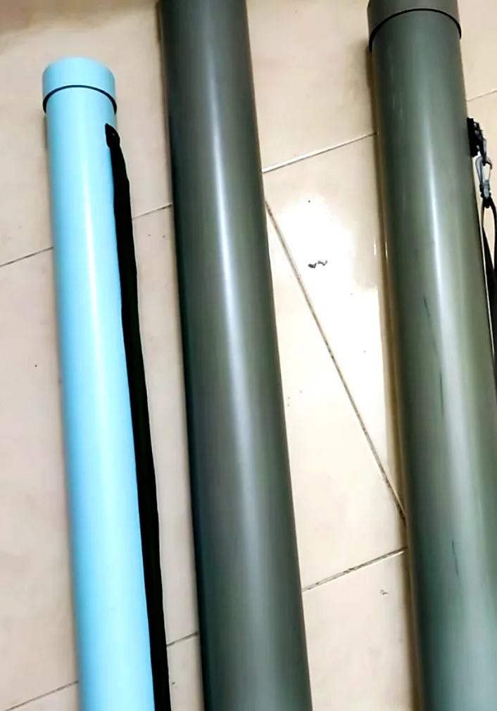 Rod tubes or cases for storing your fishing  rods in garage 