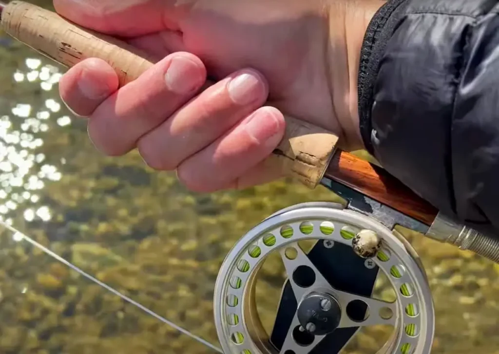 Learn how to hold fly rod properly